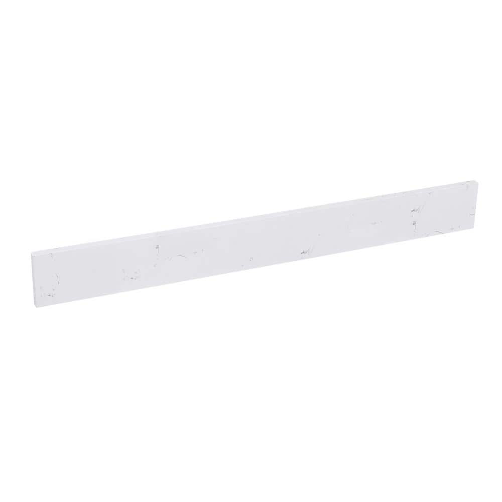 PROOX 48 in. W Engineered Stone Backsplash in White (1)