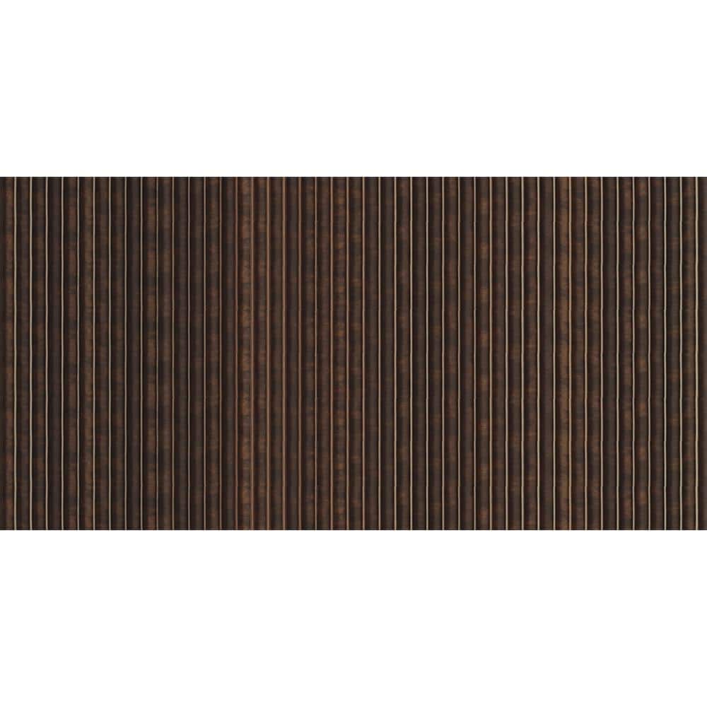 FROM PLAIN TO BEAUTIFUL IN HOURS Rounded Mini Slats 1/4 in. x 1 ft. x 7.88 ft. Wenge Glue-up Foam Wood Slat Walls (5-Pack)/39.4 sq. ft. (1)