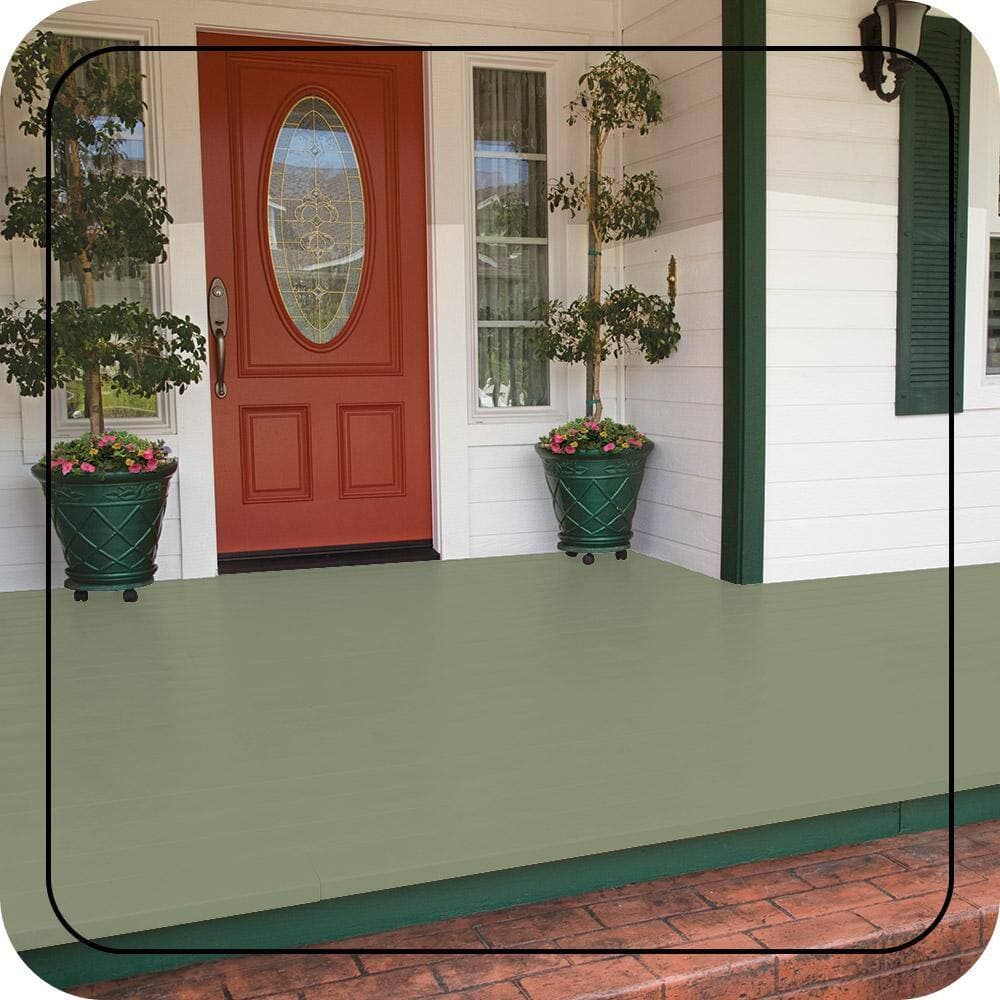BEHR PREMIUM #420F-4 Low-Lustre Enamel Interior/Exterior Porch and Patio Floor Paint (2)