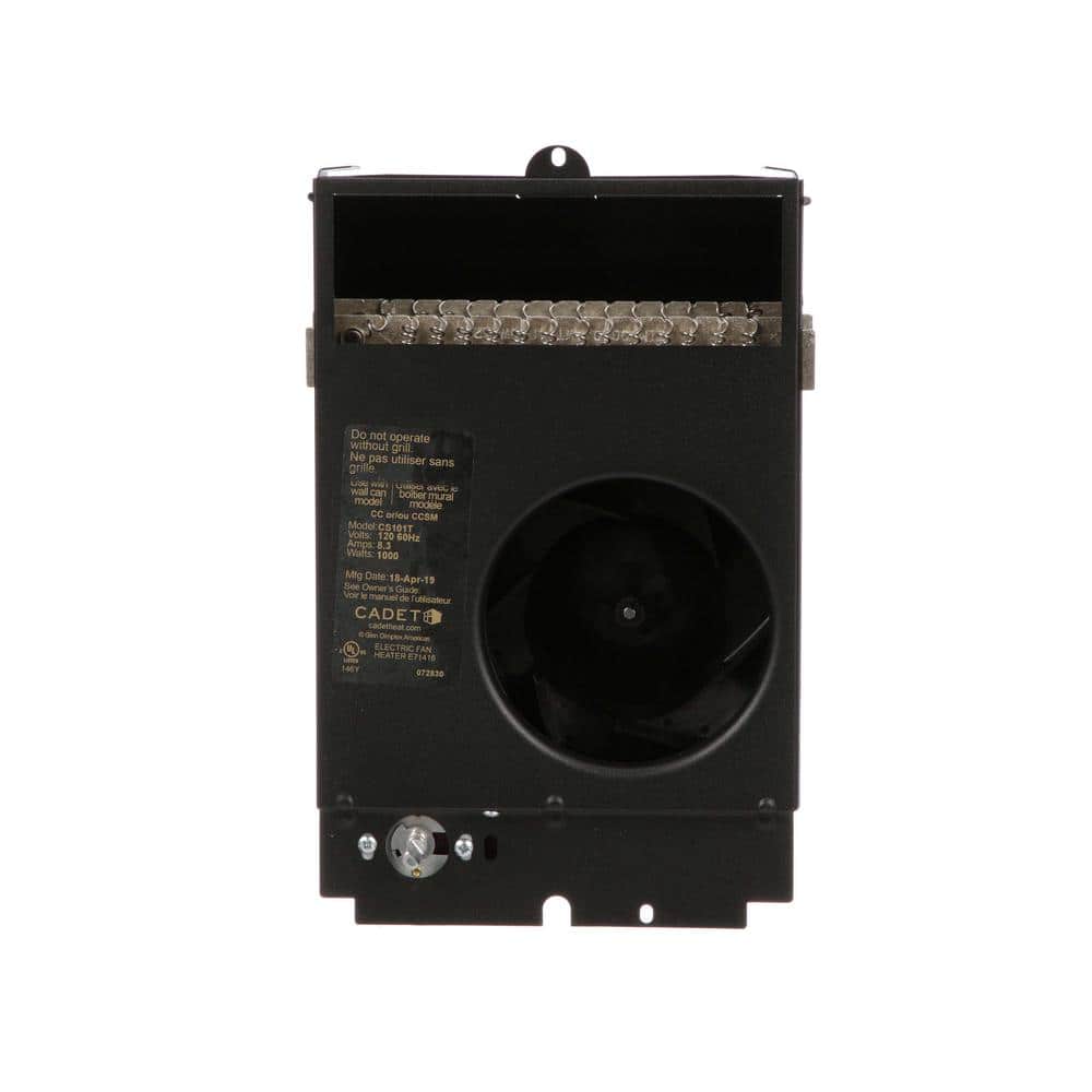 Cadet 120-volt 1,000-watt Com-Pak In-wall Fan-forced Replacement Electric Heater Assembly with Thermostat