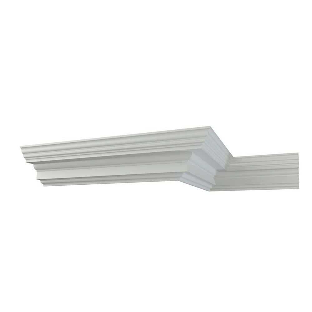Ekena Millwork Domingo 9.625 in. D x 14.625 in. W x 96 in. L Polyurethane Crown Moulding (1)