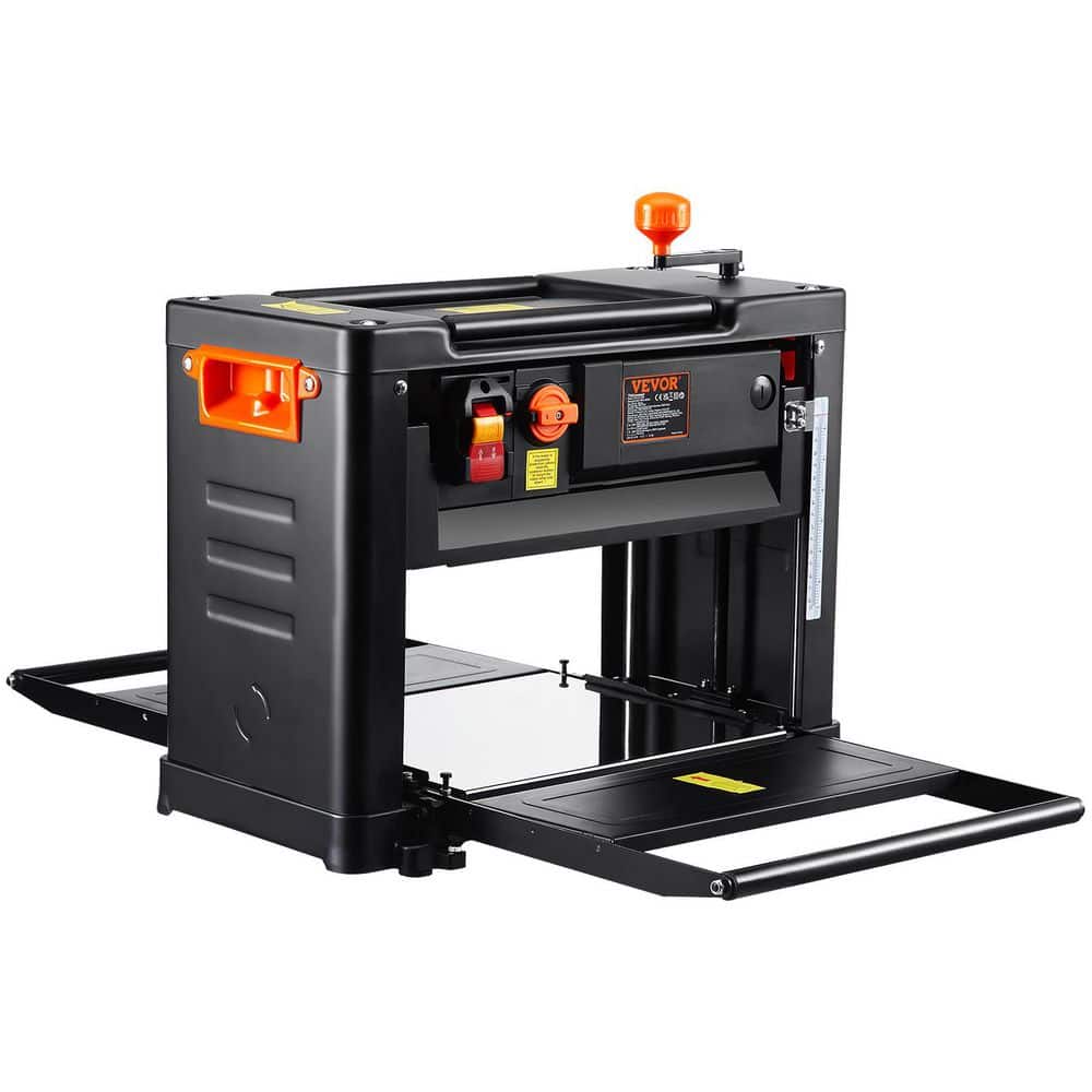 VEVOR Benchtop Thickness Planer, Dual Speed, 13 in. Wide Table, Equipped with Three Blades, 15-Amp 2000W Motor (1)