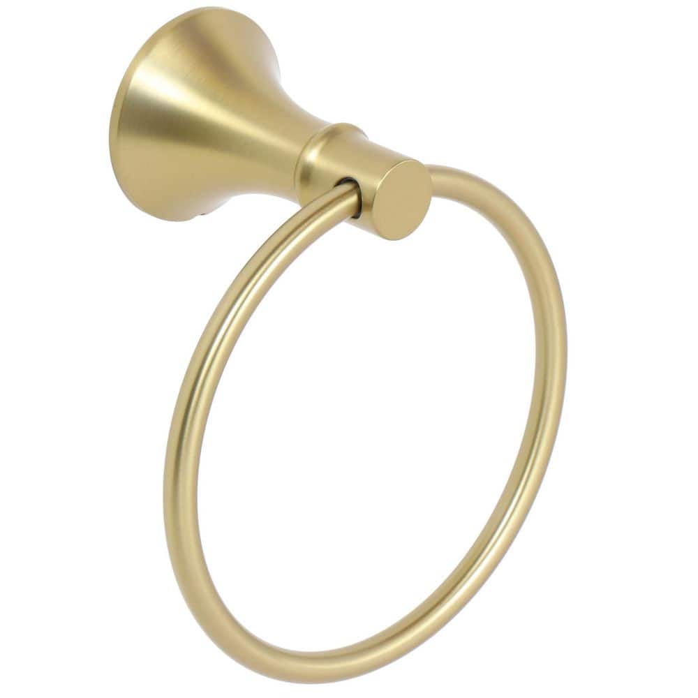 Glacier Bay Sadira Wall Mounted Towel Ring in Brushed Gold