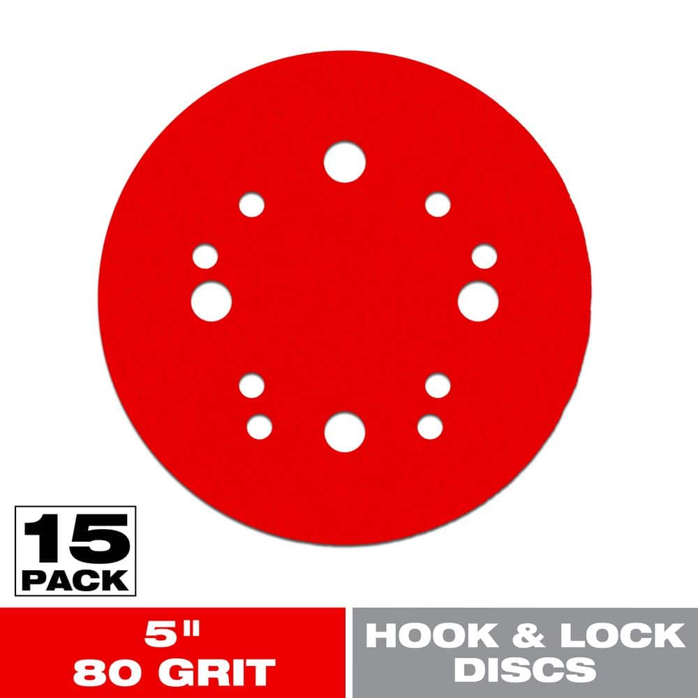 DIABLO 5 in. 120-Grit Hook and Lock ROS Sanding Discs (1)