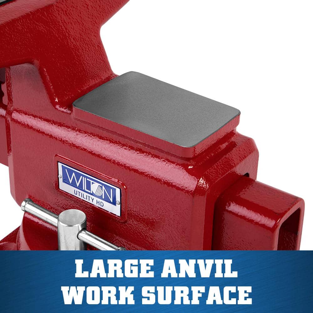 Wilton Utility HD Bench Vise, 8 in. Jaw Width, 8-1/2 in. Jaw Opening, 4-1/2 in. Throat Depth 648UHD (2)