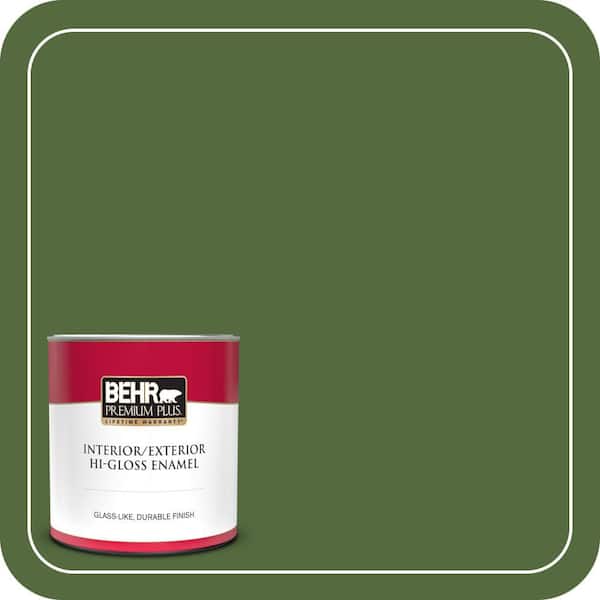 BEHR PREMIUM PLUS #410D-7 Mountain Forest Enamel Low Odor & Primer (2)