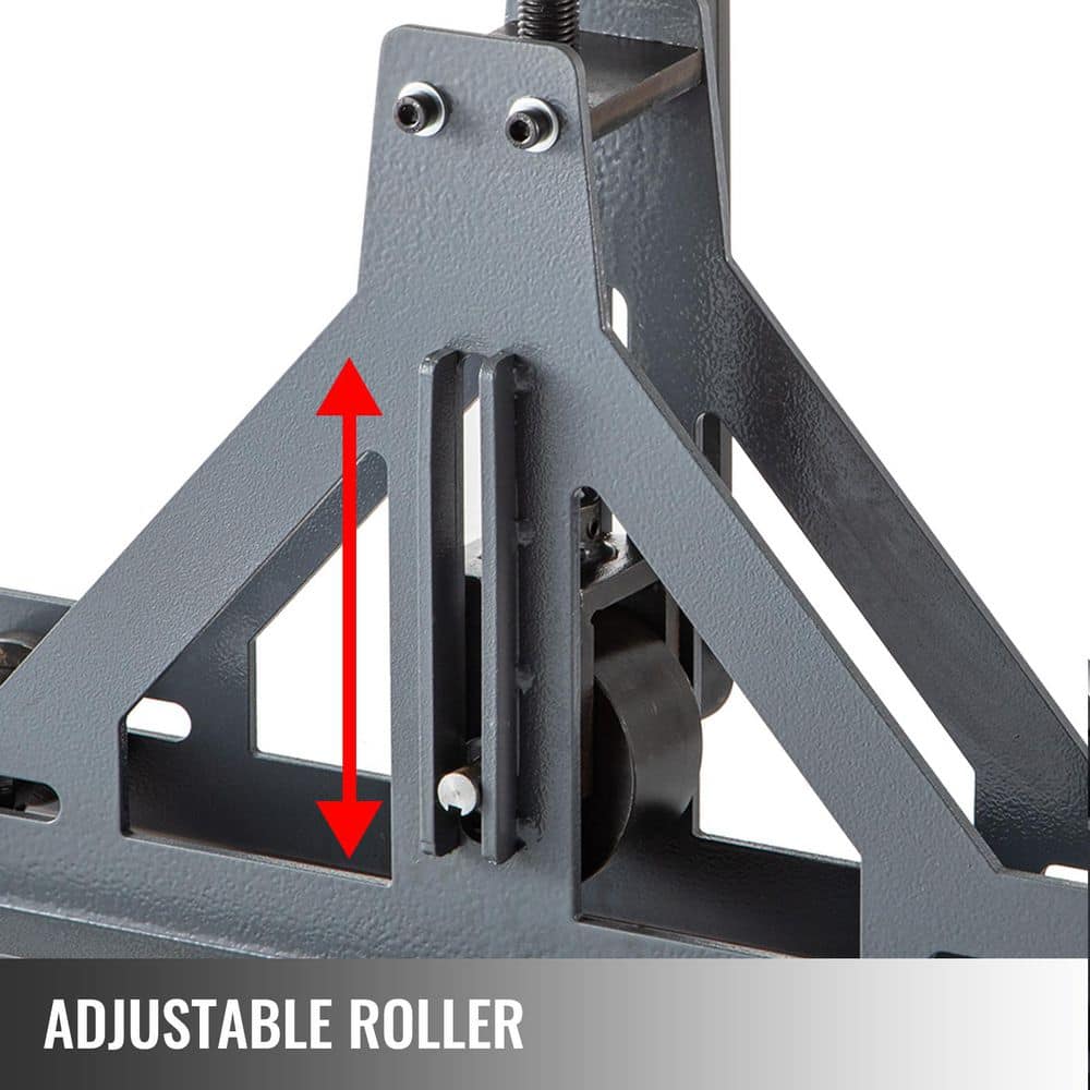 SKYSHALO 1-1/2 in. Tubing Rolling Bender 14 Gauge Roller Tubing Roller Flat Bar Bender Mild Steel Cooperand Aluminum,Pipe Bender (3)