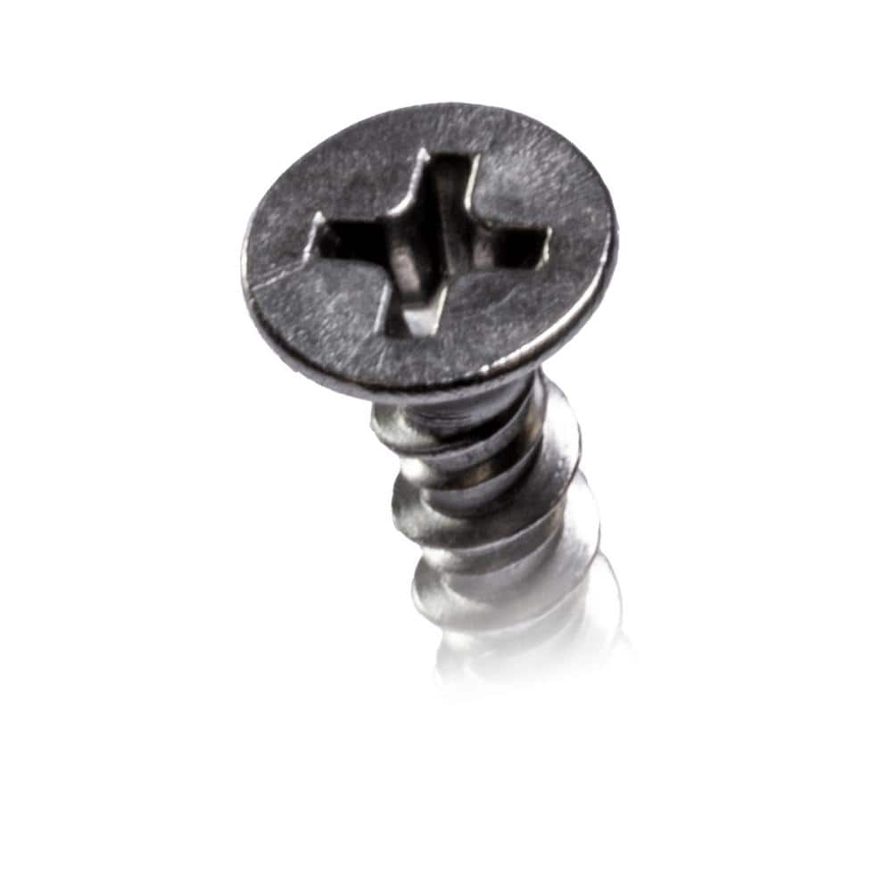 Simpson Strong-Tie #8 x 1 in. #2 Phillips Drive, Flat Head, Type 316 Stainless Steel Marine Screw (20-Pack) (3)