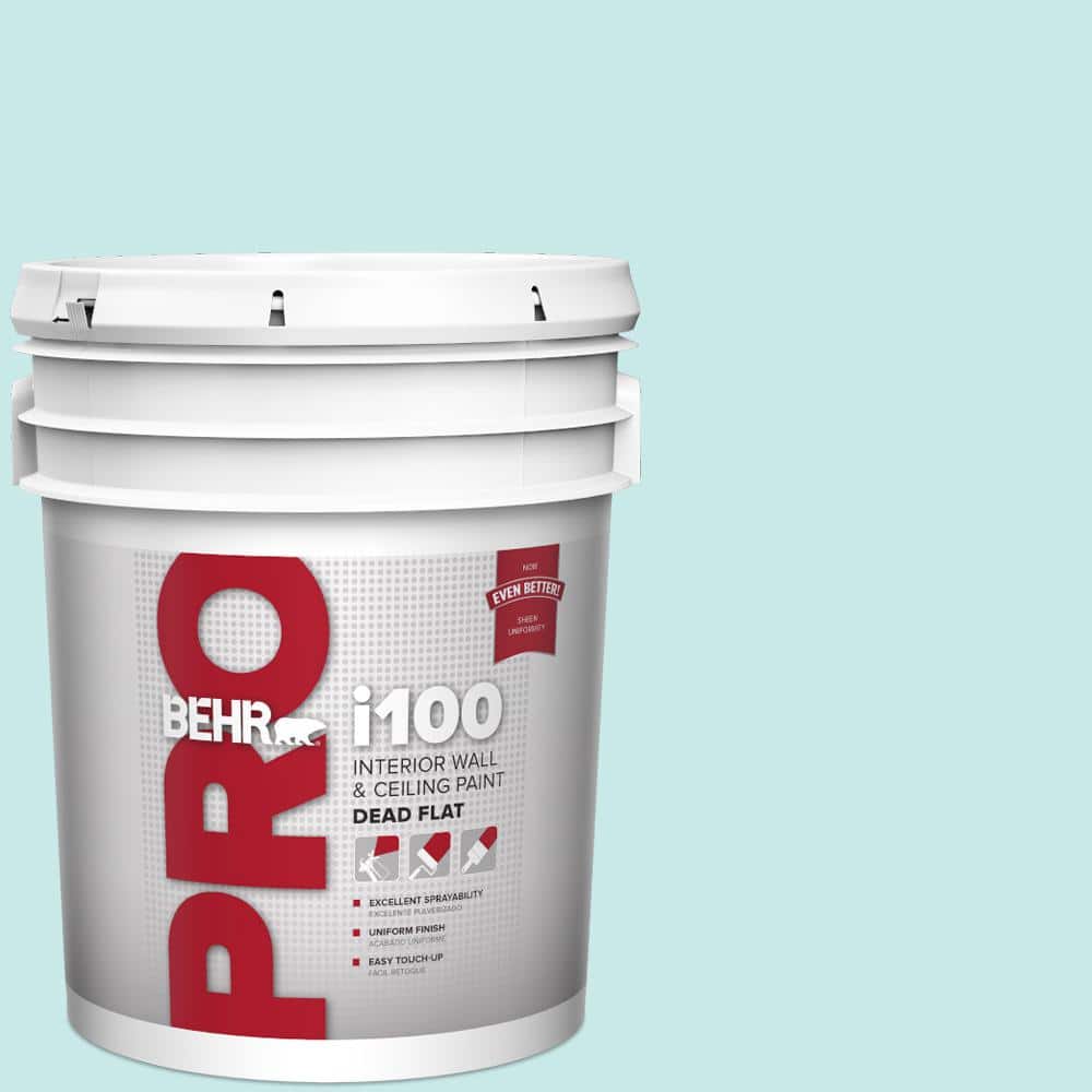 BEHR PRO 5 gal. #M460-1 Tahitian Sky Dead Flat Interior Paint (1)