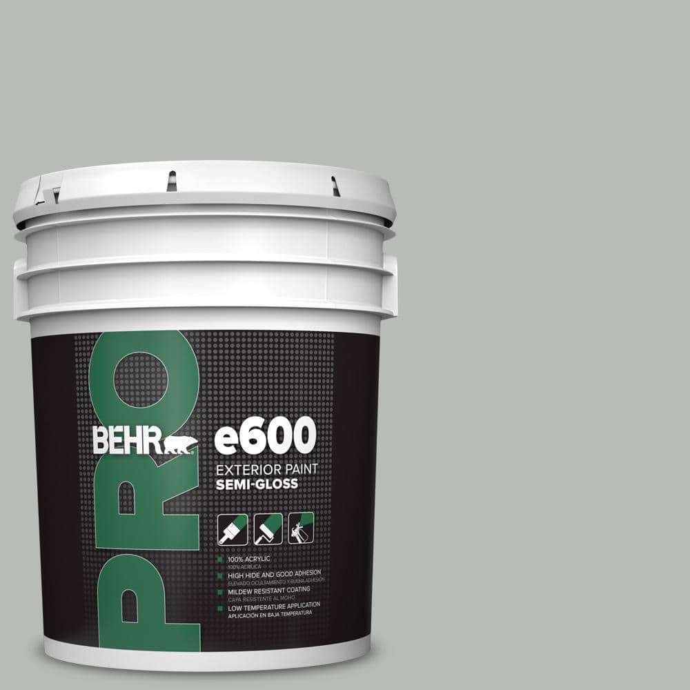BEHR PRO 5 gal. #T18-19 Quiet Time Semi-Gloss Exterior Paint