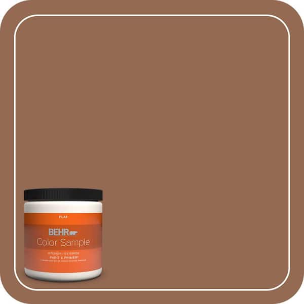 BEHR PREMIUM PLUS 1 gal. #240F-6 Sable Brown Semi-Gloss Enamel Low Odor Interior Paint & Primer (3)