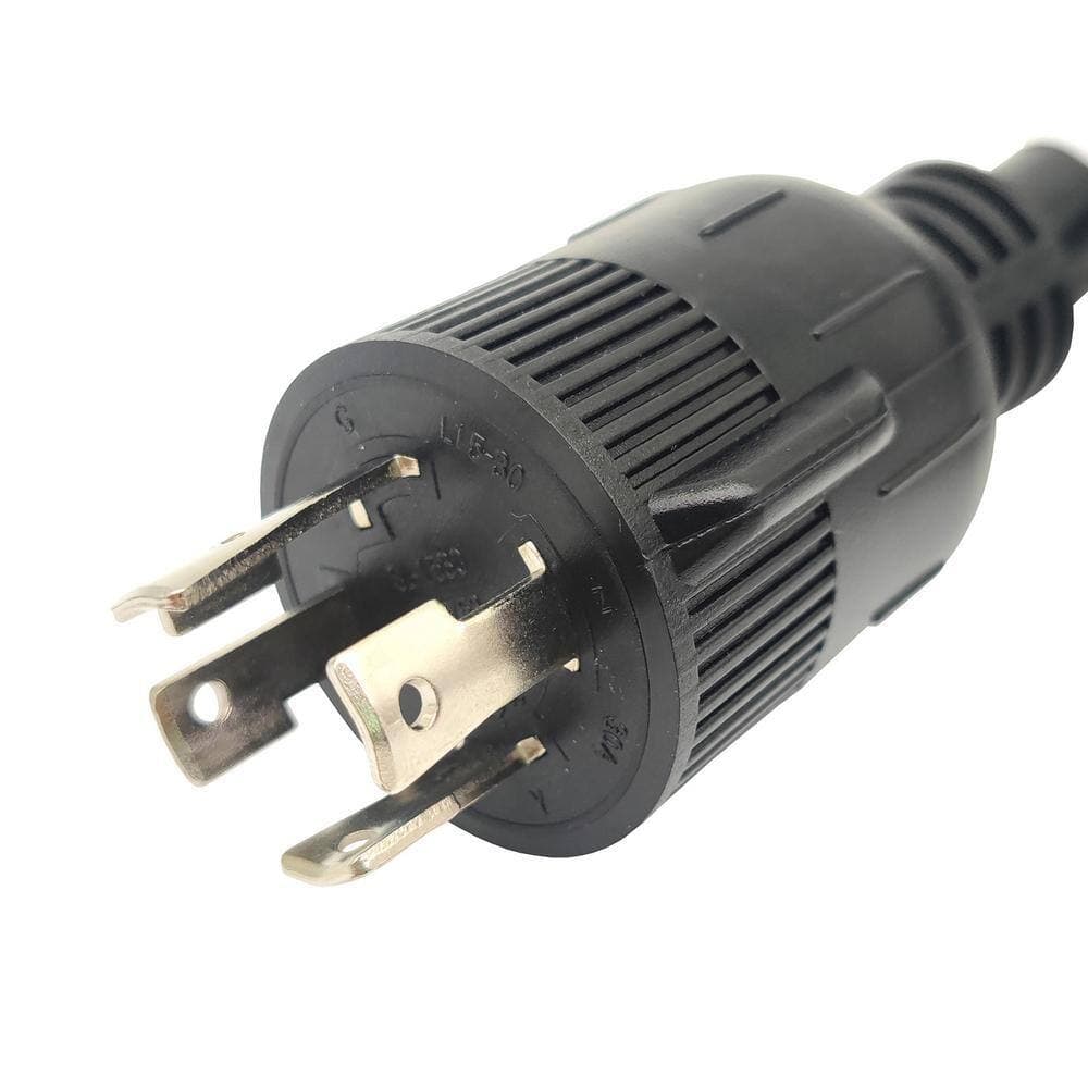parkworld 10 ft. 10/4 30 Amp, Black 250-Volt Twist Lock NEMA L15-30 Replacement Power Cord (L15-30P to 3-Wire), UL Listed (3)