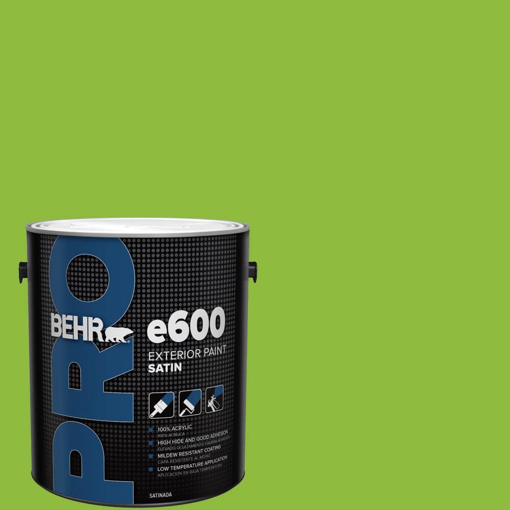 BEHR PRO 1 gal. #S-G-420 Limeade Satin Exterior Paint