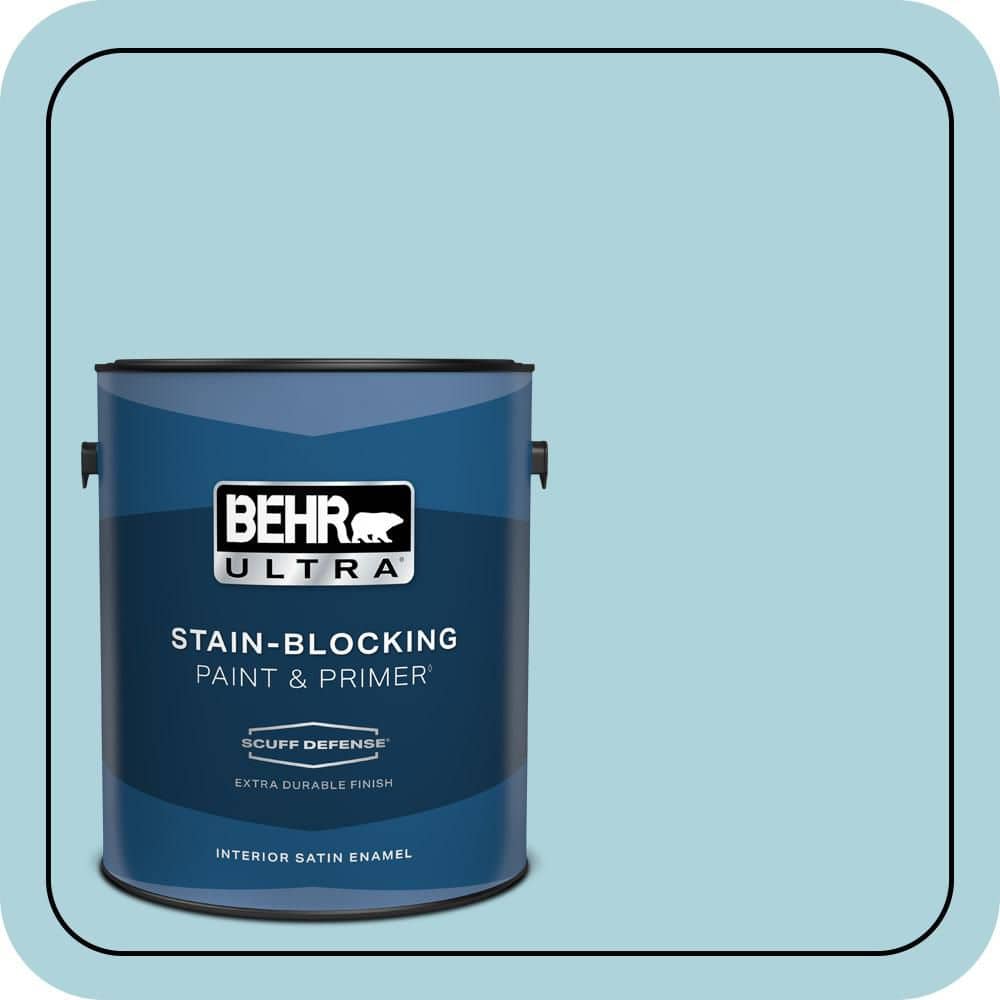 BEHR ULTRA 1 gal. #MQ4-55 Balboa Extra Durable Satin Enamel Interior Paint & Primer