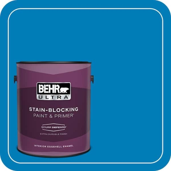 BEHR ULTRA 1 gal. #S-G-550 Artesian Water Extra Durable Eggshell Enamel Interior Paint & Primer (2)
