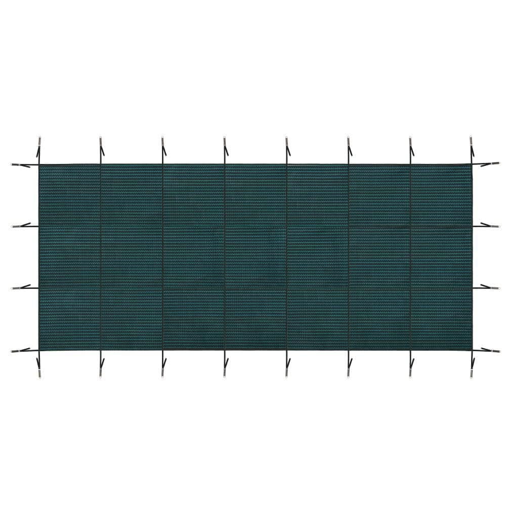 Amucolo 30 ft. x 50 ft. Rectangular Dark Green Underground and Inground Safety Cover Swimming Pool Cover (1)