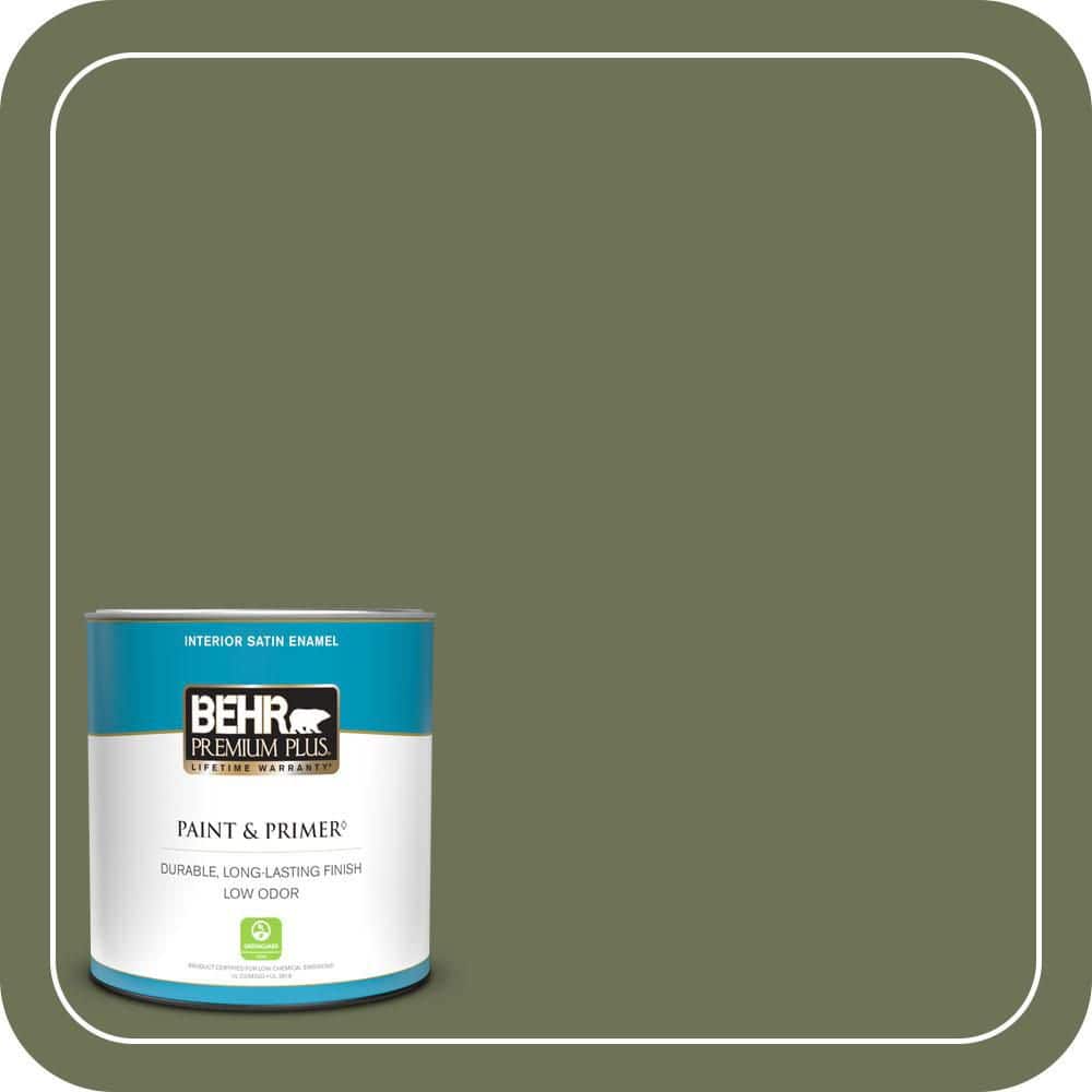 BEHR PREMIUM PLUS #MQ6-53 Herb Cornucopia Enamel Low Odor & Primer (1)