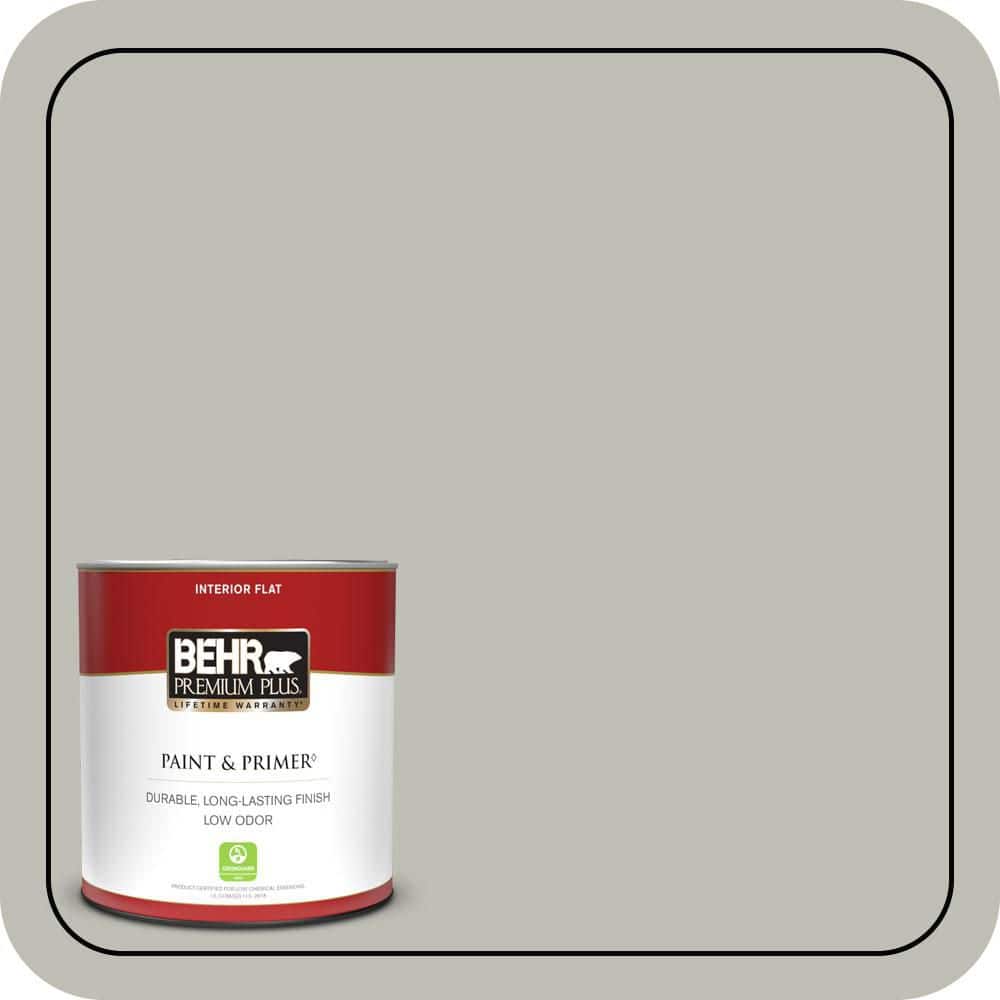 BEHR PREMIUM PLUS 1 qt. #N370-3 Light Year Flat Low Odor Interior Paint & Primer