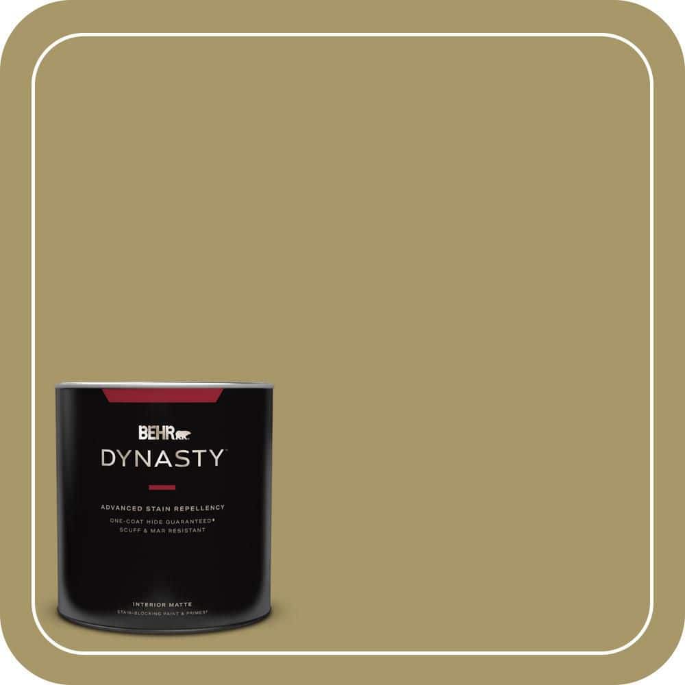 BEHR DYNASTY 1 qt. #PPU8-05 Eco Green Matte Interior Stain-Blocking Paint & Primer
