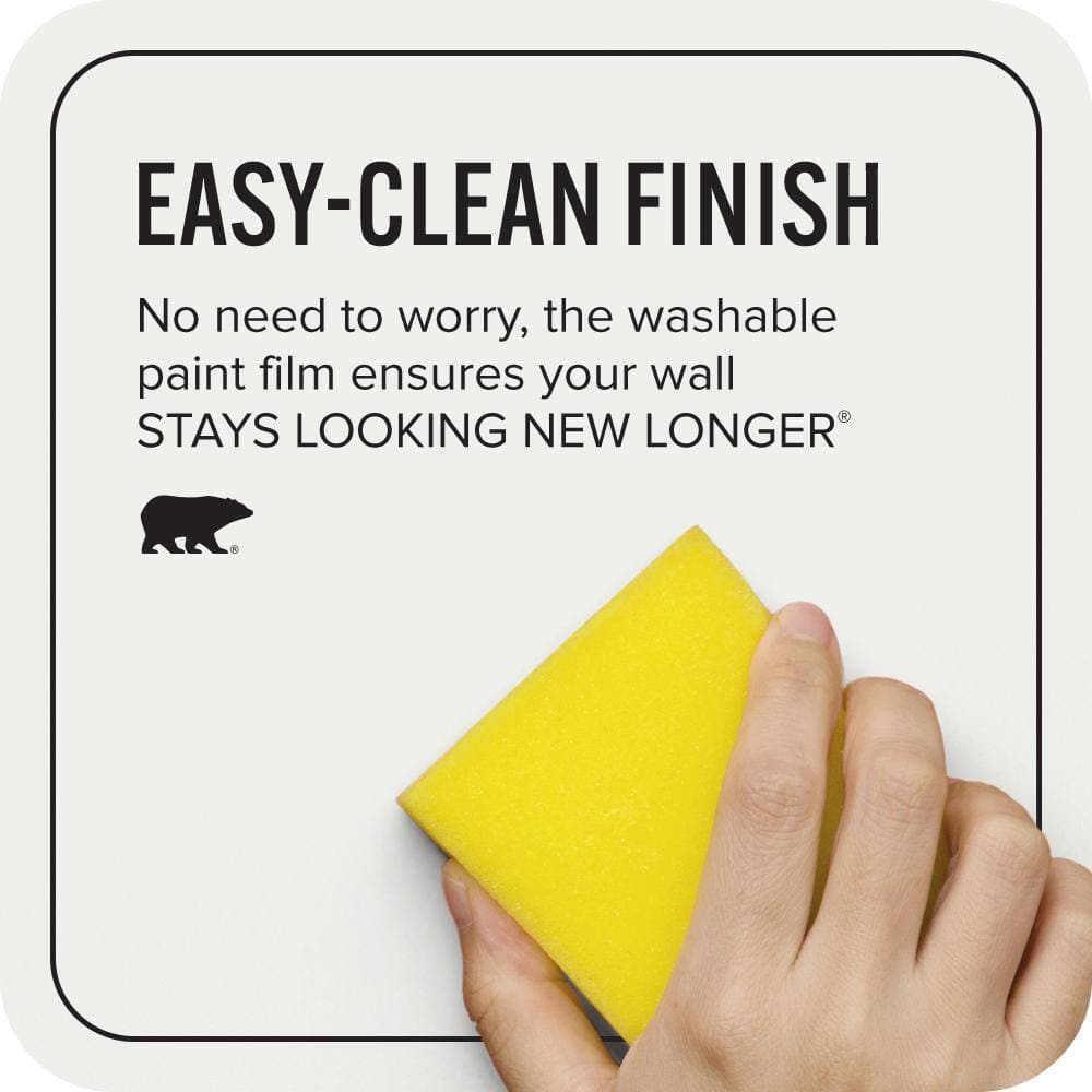 BEHR ULTRA 1 qt. #57 Frost Extra Durable Flat Interior Paint & Primer (4)