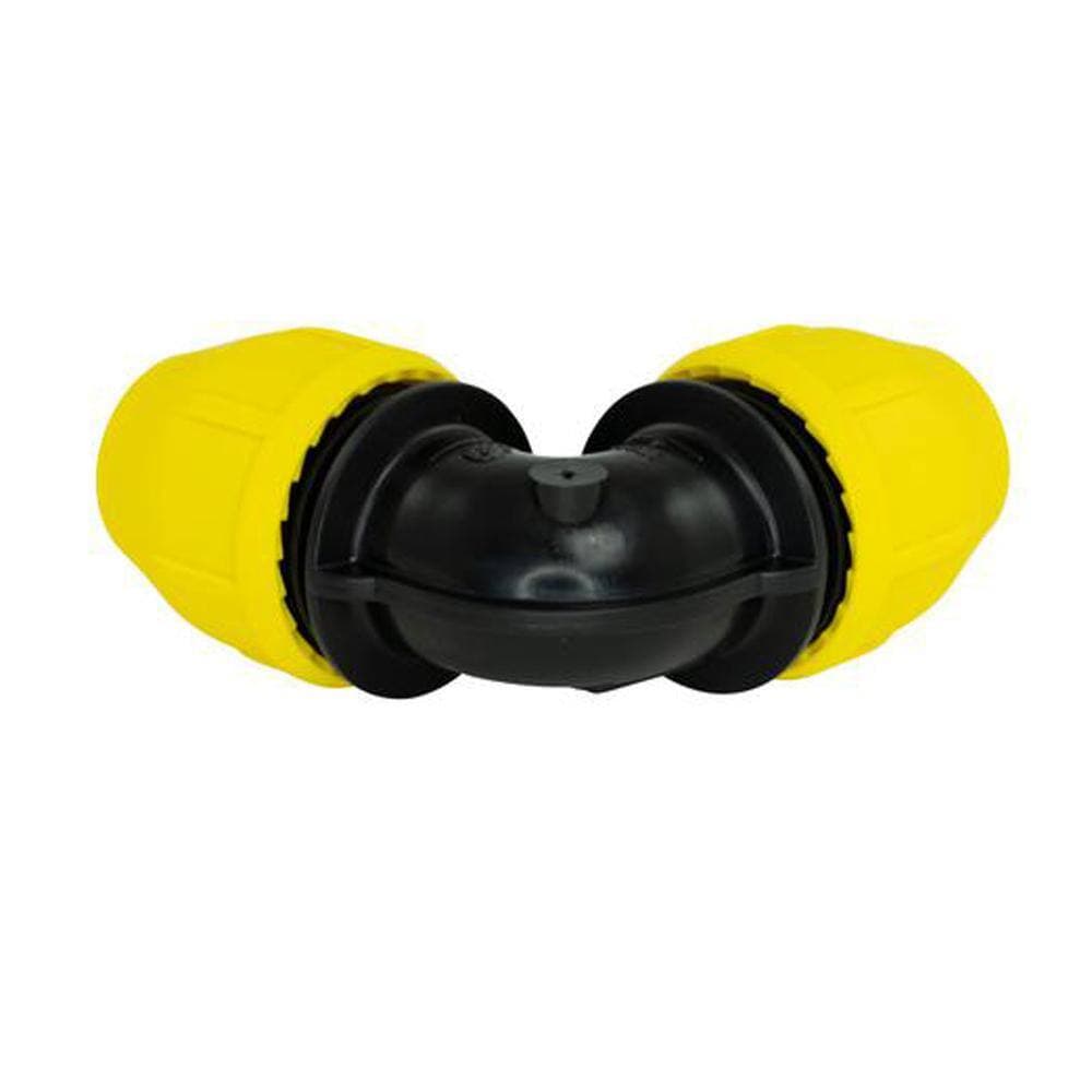 HOME-FLEX 3/4 in. IPS DR 11 Underground Yellow Poly Gas Pipe 90-Degree Elbow (4)