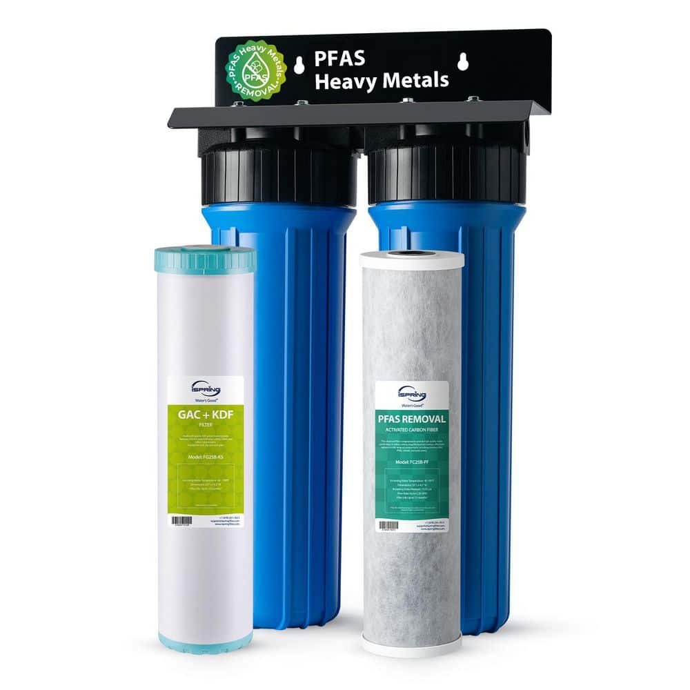 ISPRING Whole House Water Filter System SGS Tested to Reduce 99% PFAS As Well As Heavy Metal Chlorine H2S Odor (1)