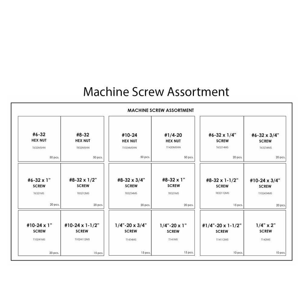 TITAN INDUSTRIAL SUPPLY 440 Piece Machine Screw Kit (2)
