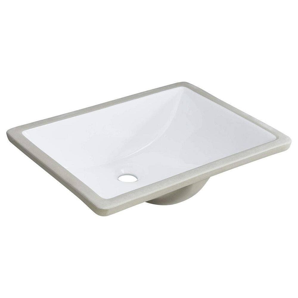 LIVACA 21.85 in. 16.73 in. Drop-In Bathroom Sink in White Ceramic with Overflow and Non-Porous Easy-Clean Surface (3)