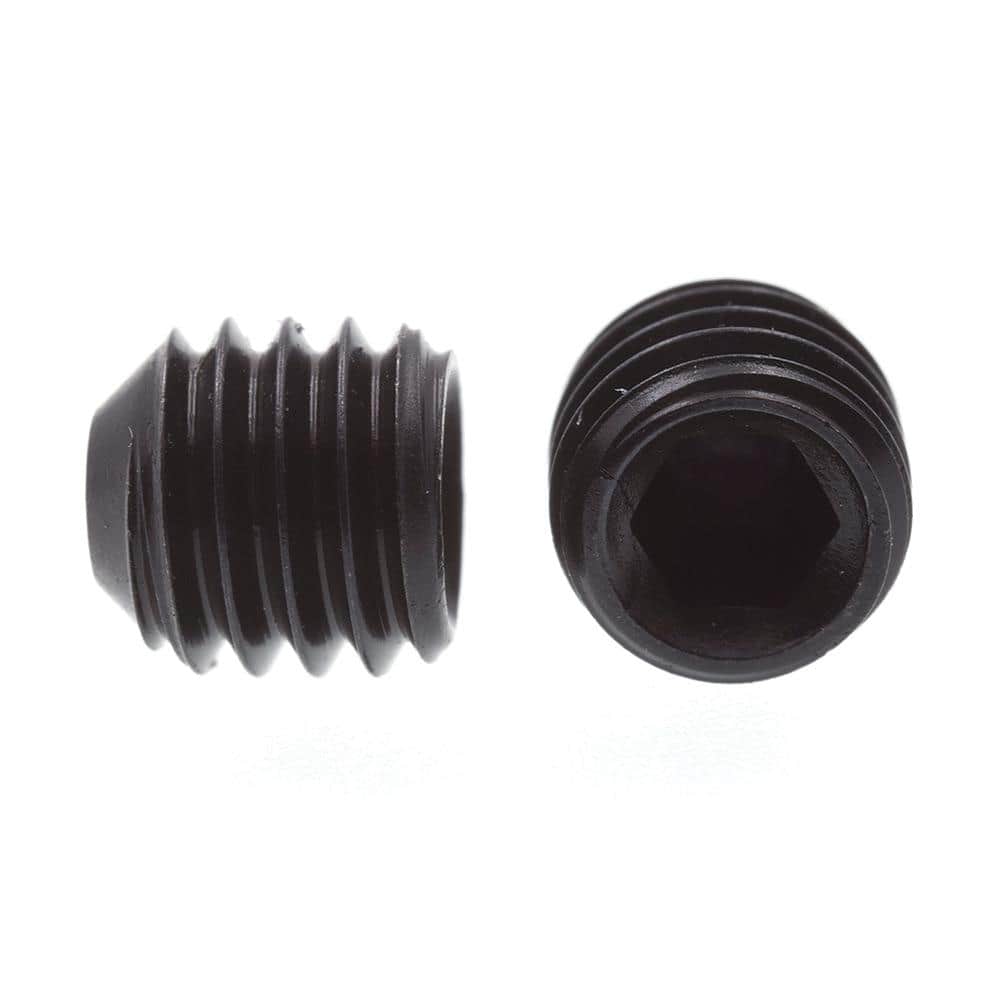 Prime-Line #10-32 x 3/16 in. Black Oxide Coated Steel Set Screws (25-Pack) (2)
