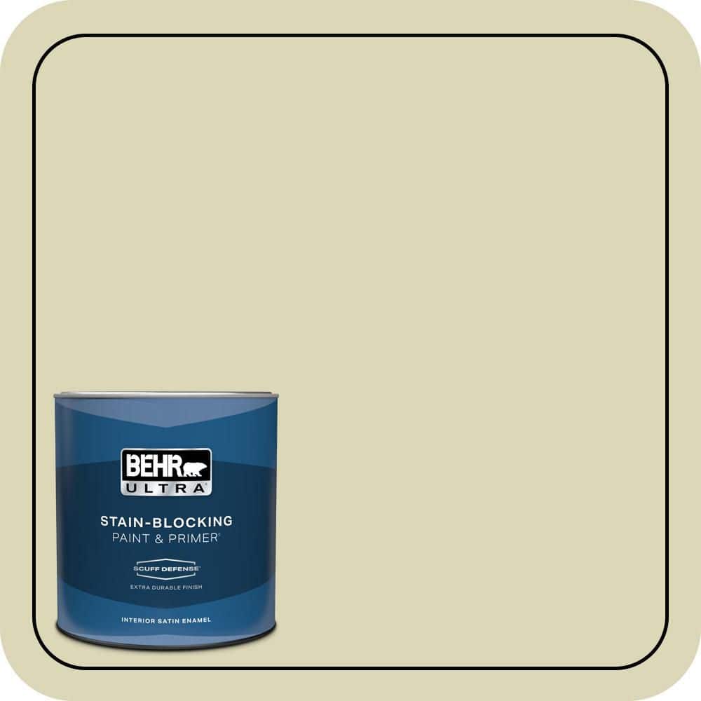 BEHR ULTRA 1 qt. #MQ3-14 Spring Day Extra Durable Satin Enamel Interior Paint & Primer