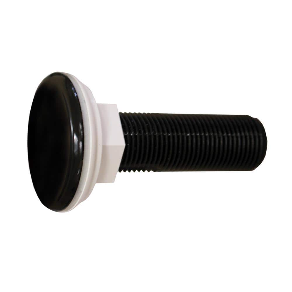 JONES STEPHENS 1-3/4 in. O.D. x 3 in. Length Celcon Kitchen Sink Hole Cover in Black