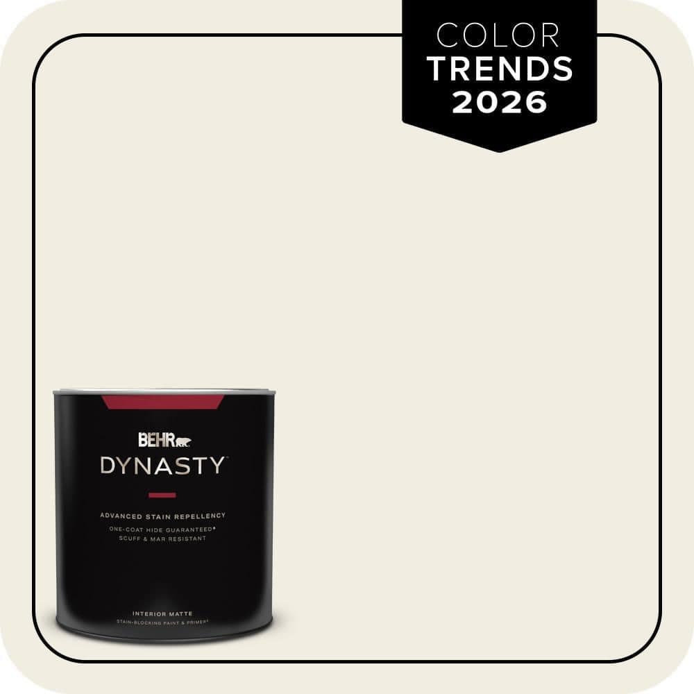 BEHR DYNASTY 1 qt. Designer Collection #DC-003 Blank Canvas Matte Interior Stain-Blocking Paint & Primer