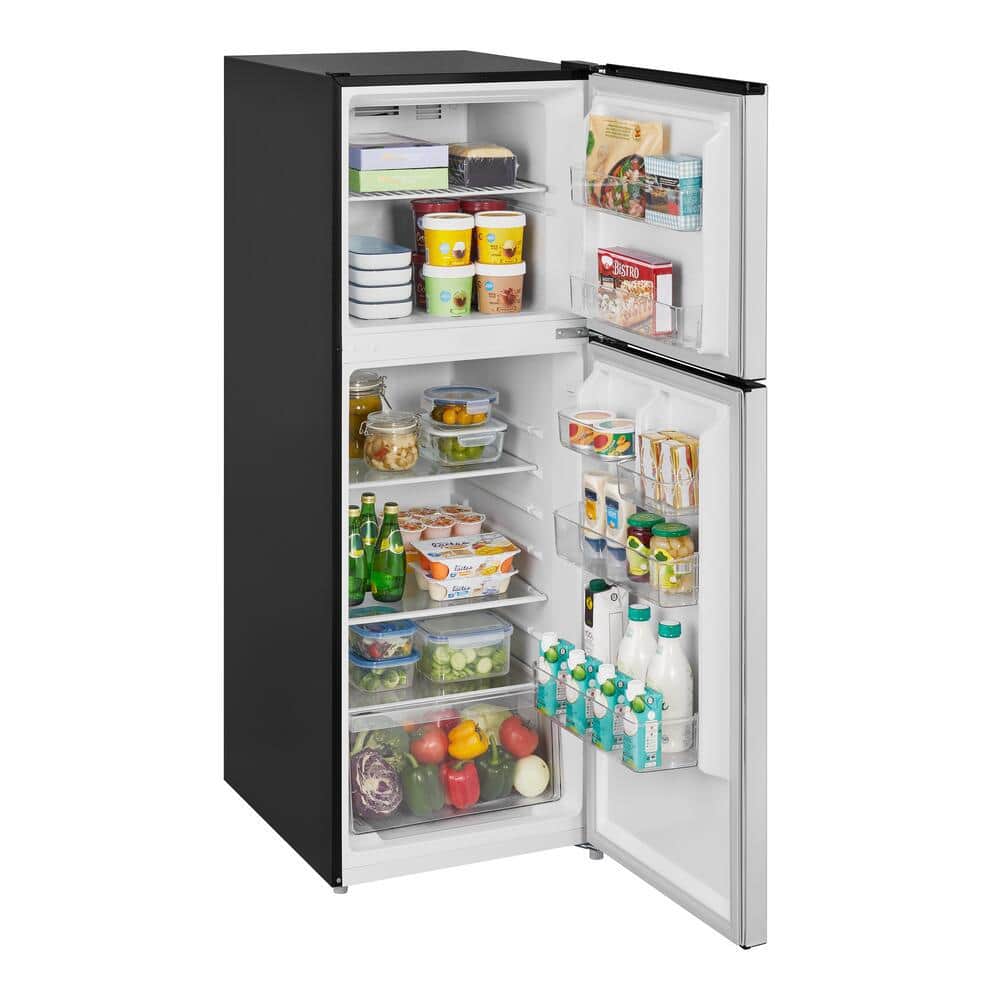 Vissani 10.1 cu. ft. Top Freezer Refrigerator in Stainless Steel Look Garage Ready, Energy Star Certified (3)