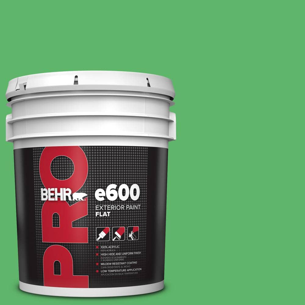 BEHR PRO 5 gal. #P390-6 Lawn Party Flat Exterior Paint