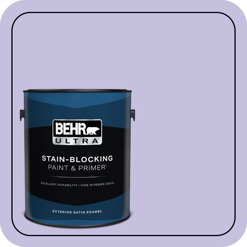 BEHR ULTRA 1 gal. #630A-3 Weeping Wisteria Satin Enamel Exterior Paint & Primer