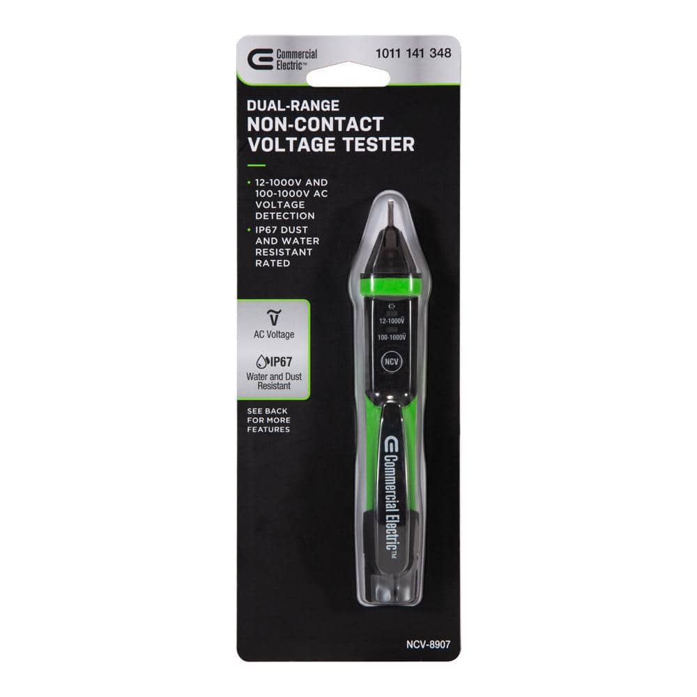 Commercial Electric Digital Dual Range Non Contact Voltage Tester, 12-1000V AC (3)