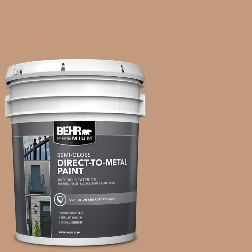 BEHR PREMIUM 5 gal. #PPU3-12 Egyptian Pyramid Semi-Gloss Direct to Metal Interior/Exterior Paint (1)