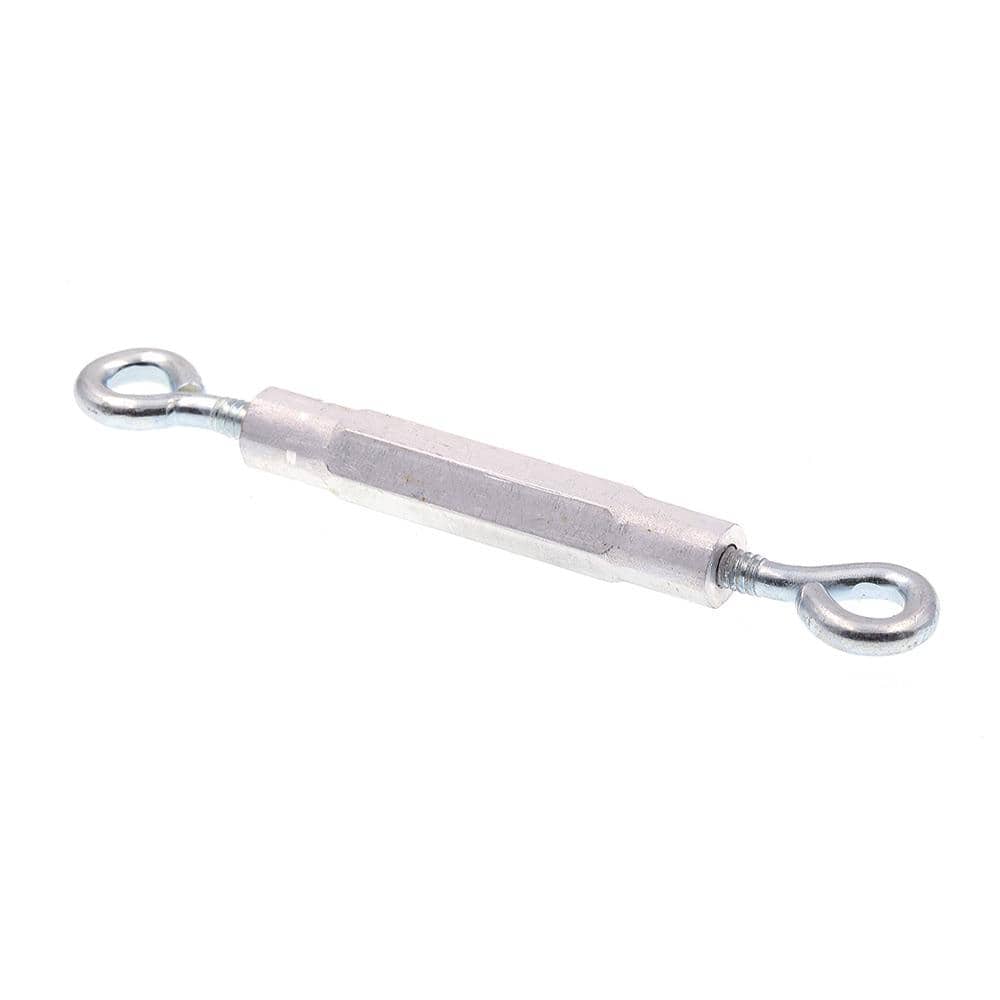 Prime-Line 3/16 in. x 5-5/8 in. Zinc Plated Steel and Aluminum Eye-To-Eye Turnbuckles (10-Pack)