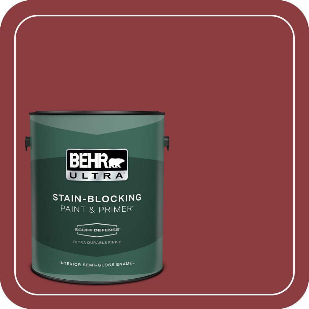 BEHR ULTRA 1 gal. #PMD-22 Ripe Currant Extra Durable Semi-Gloss Enamel Interior Paint & Primer