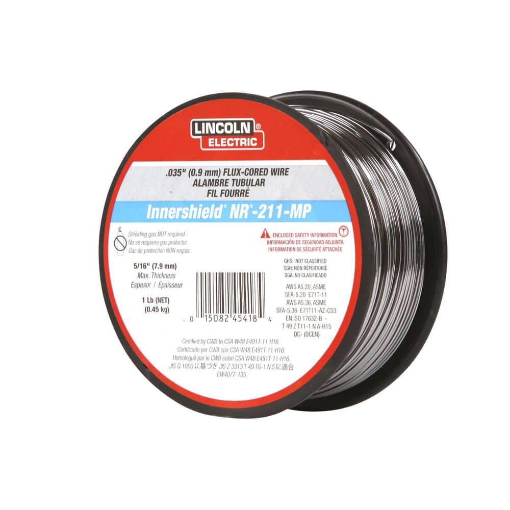 Lincoln Electric .035 in. Innershield NR211-MP Flux-Core Welding Wire for Mild Steel (1 lb. Spool)