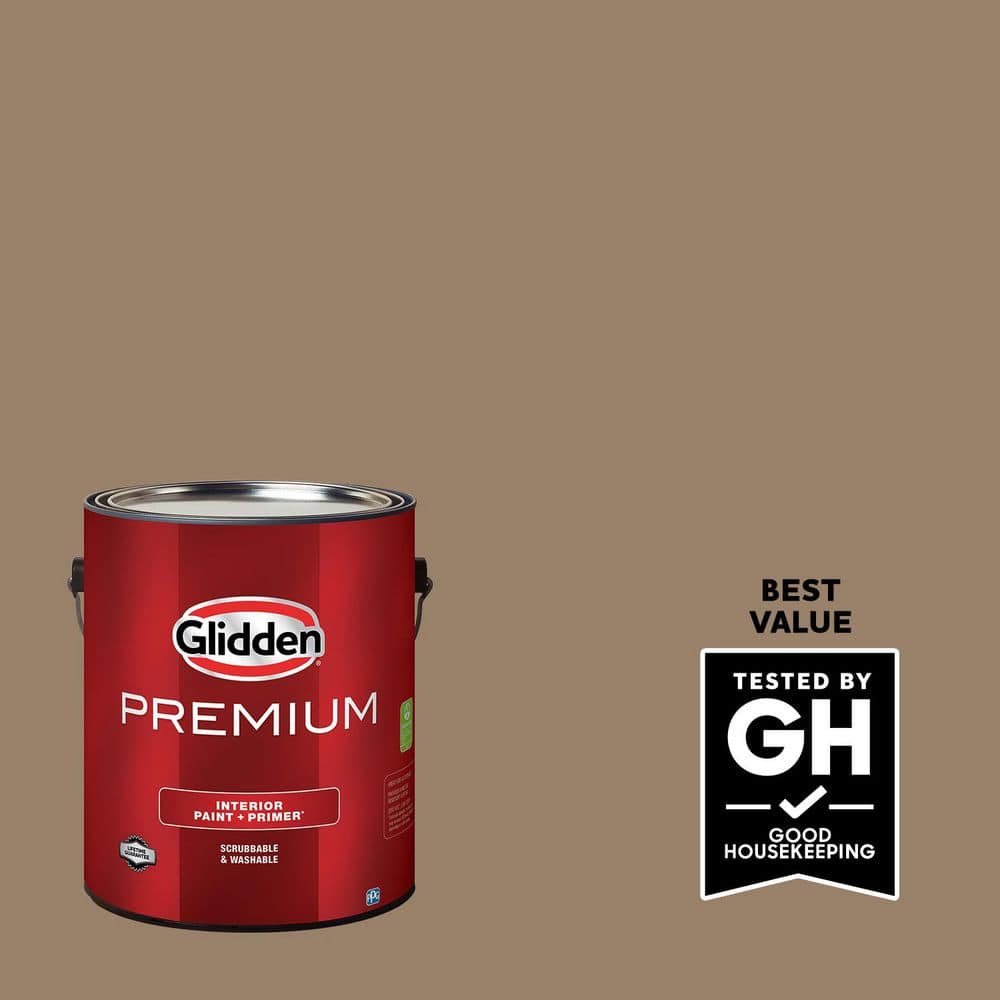 Glidden Premium 1 gal. #PPG1077-5 Chocolate Moment Eggshell Interior Latex Paint