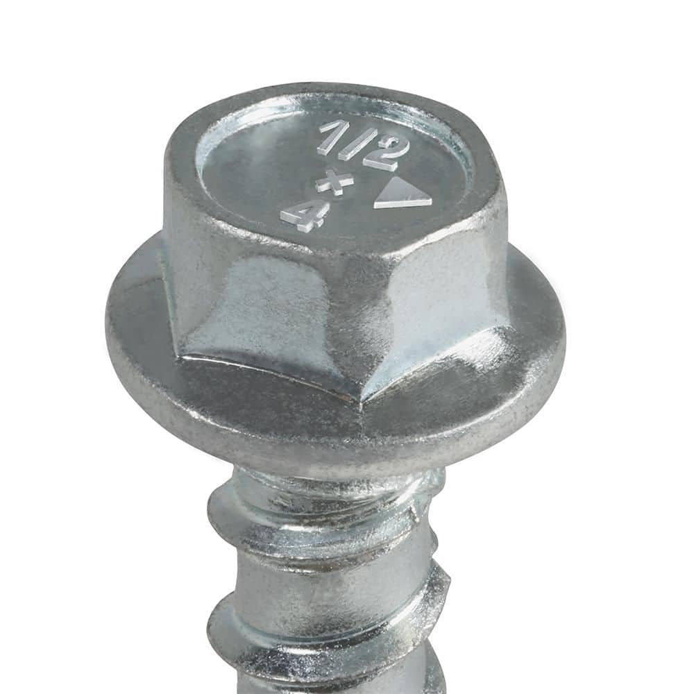 Cobra Anchors CobraTork 1/4 in. x 2-1/4 in. Zinc Plated Concrete Screw Anchors (30-Pack) (4)