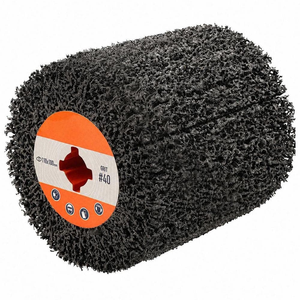 LAIFUCAM Non Woven Abrasive Drawing Wheel for Burnishing Polishing Machine, 1-Piece, 40 Grit for Metal and Wood (1)