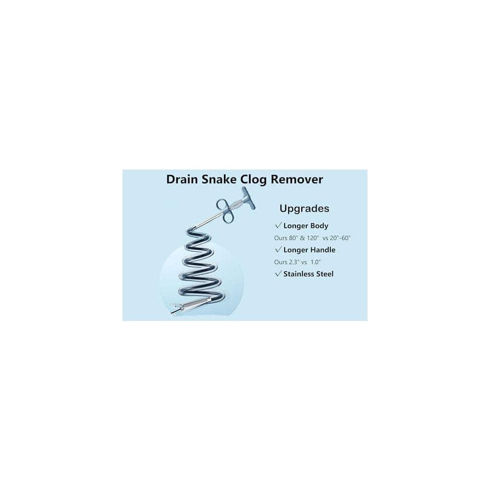 Misopily 120 in. Extra Long Grabber Claw Pick Up Sewer Cleaning Hook Flexible Drain Clog Remover Snake Hair Catcher (3)