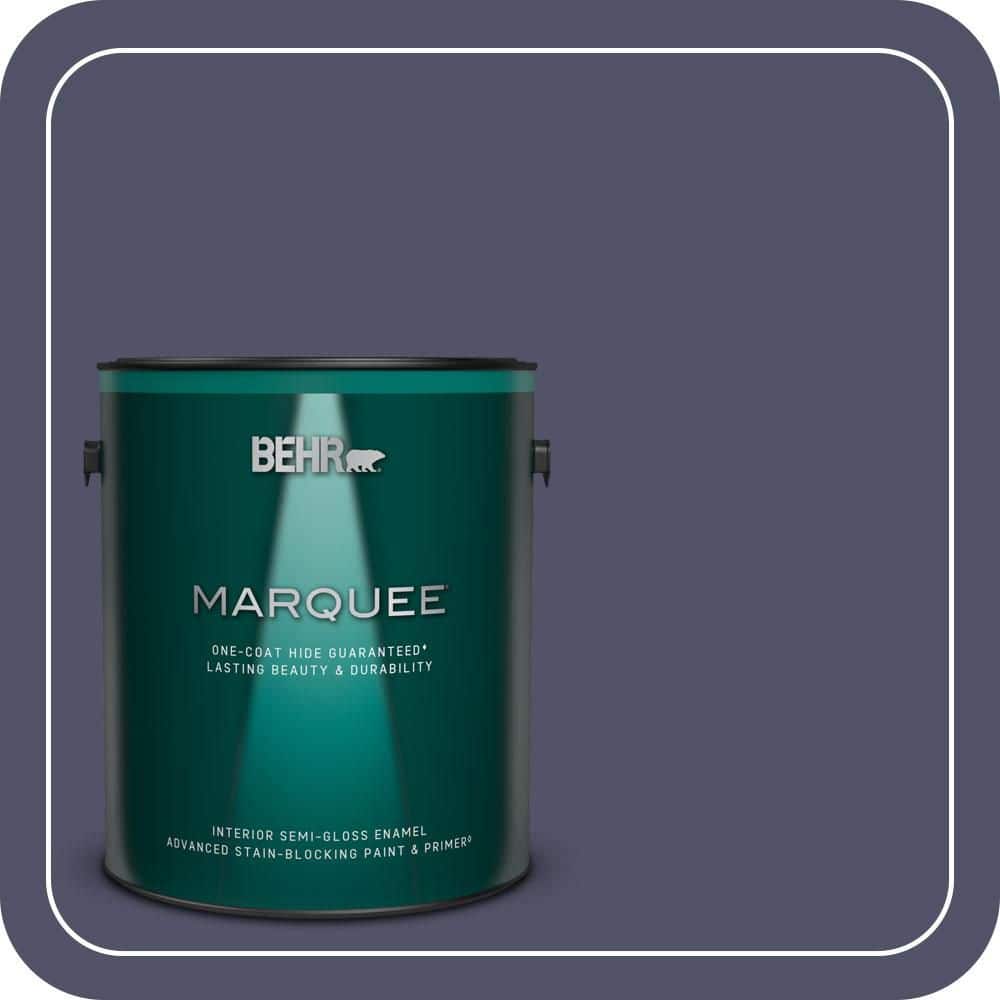BEHR MARQUEE 1 gal. #S560-7 Lap of Luxury One-Coat Hide Semi-Gloss Enamel Interior Paint & Primer
