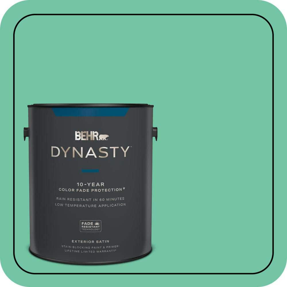 BEHR DYNASTY 1 gal. #P420-4A Gem Silica Satin Enamel Exterior Stain-Blocking Paint & Primer