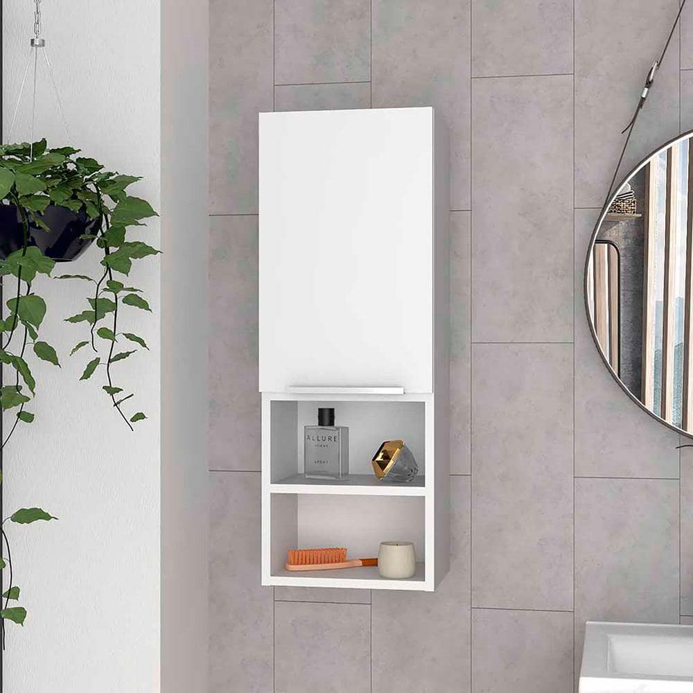 Miscool Anky 11.8 in. W 10.04 in. D 32.17 in. H Bathroom Storage Wall Cabinet in, Medicine Cabinet (1)