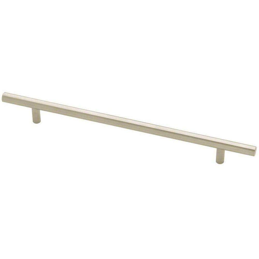 Liberty Solid Bar 8-13/16 in. (224 mm) Modern Cabinet Drawer Bar Pull in Stainless Steel