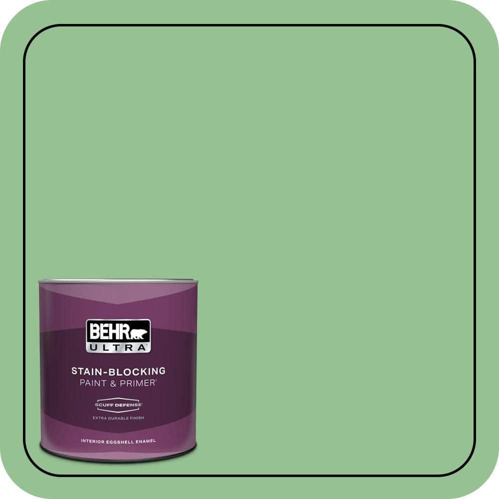 BEHR ULTRA 1 qt. #450D-5 Velvet Leaf Extra Durable Eggshell Enamel Interior Paint & Primer