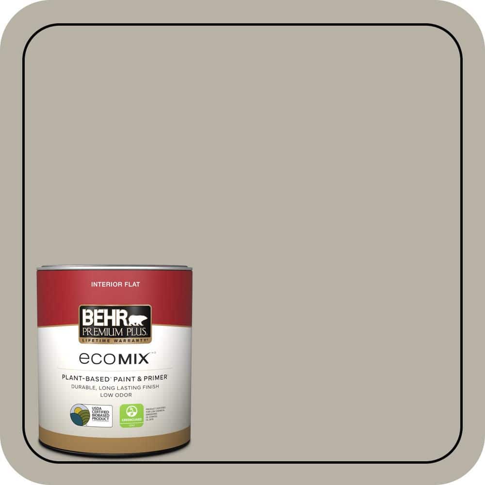 BEHR PREMIUM PLUS Home Decorators #HDC-CL-27G Rushmore Gray Enamel EcoMix Plant-Based & Primer (1)